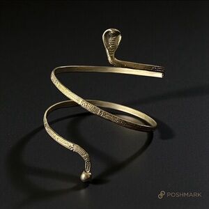 💖 Brass Cobra Upper Arm Cuff 💖